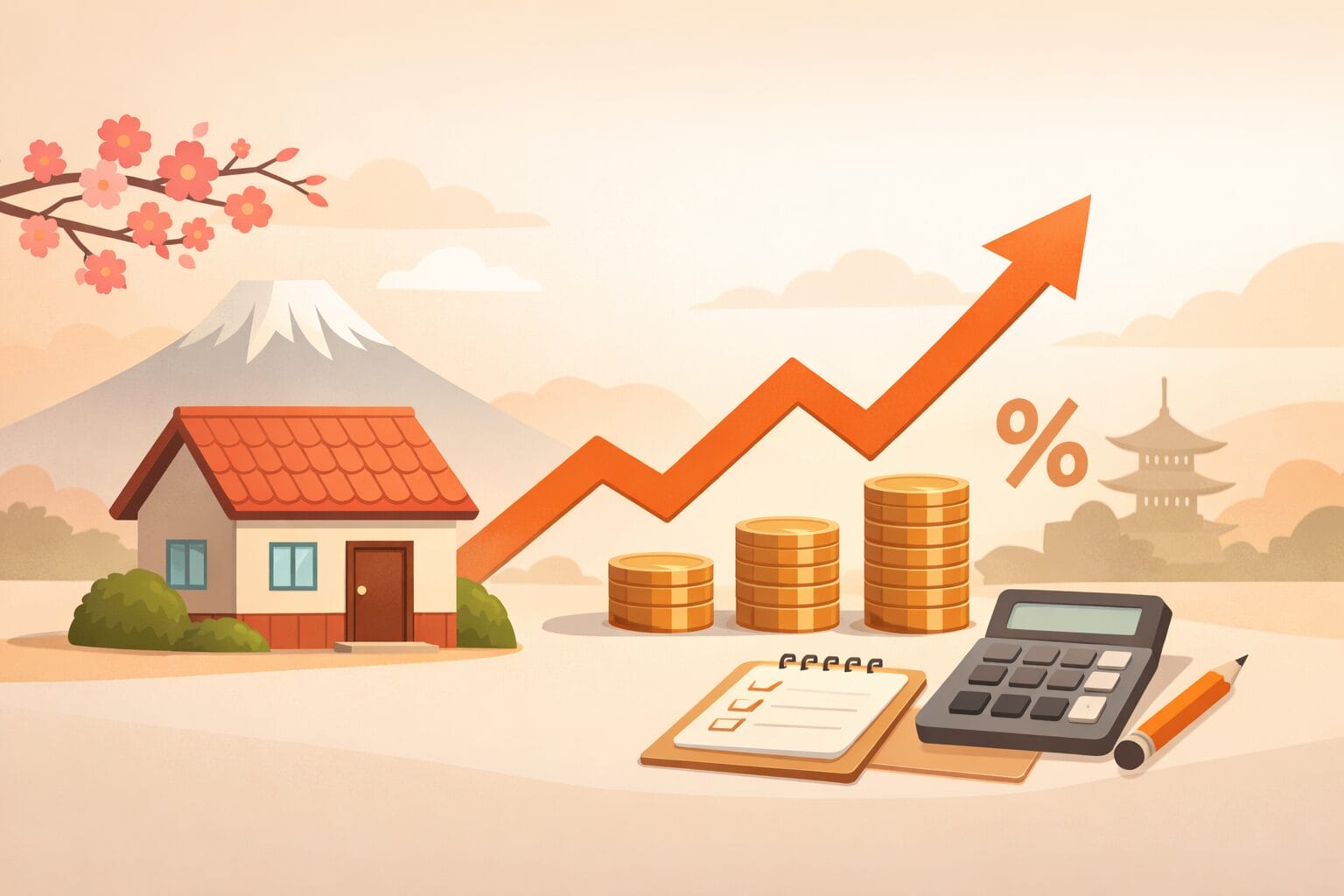 金利上昇局面で住宅ローンと家計を考えるイメージ