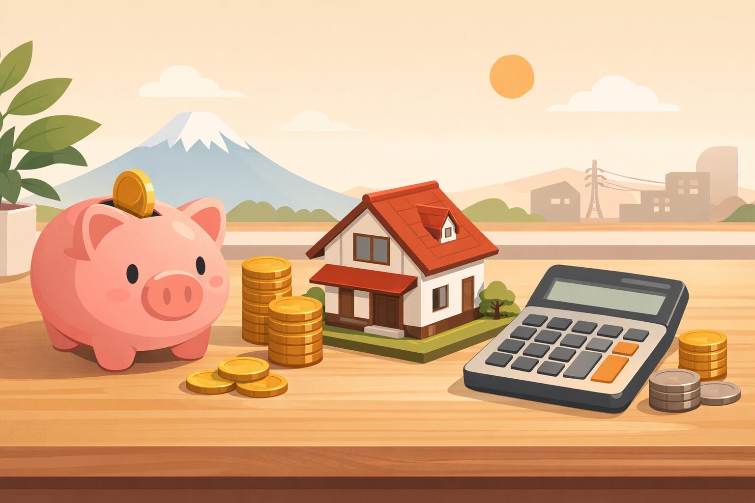 住宅ローンの頭金・自己資金を準備するイメージ
