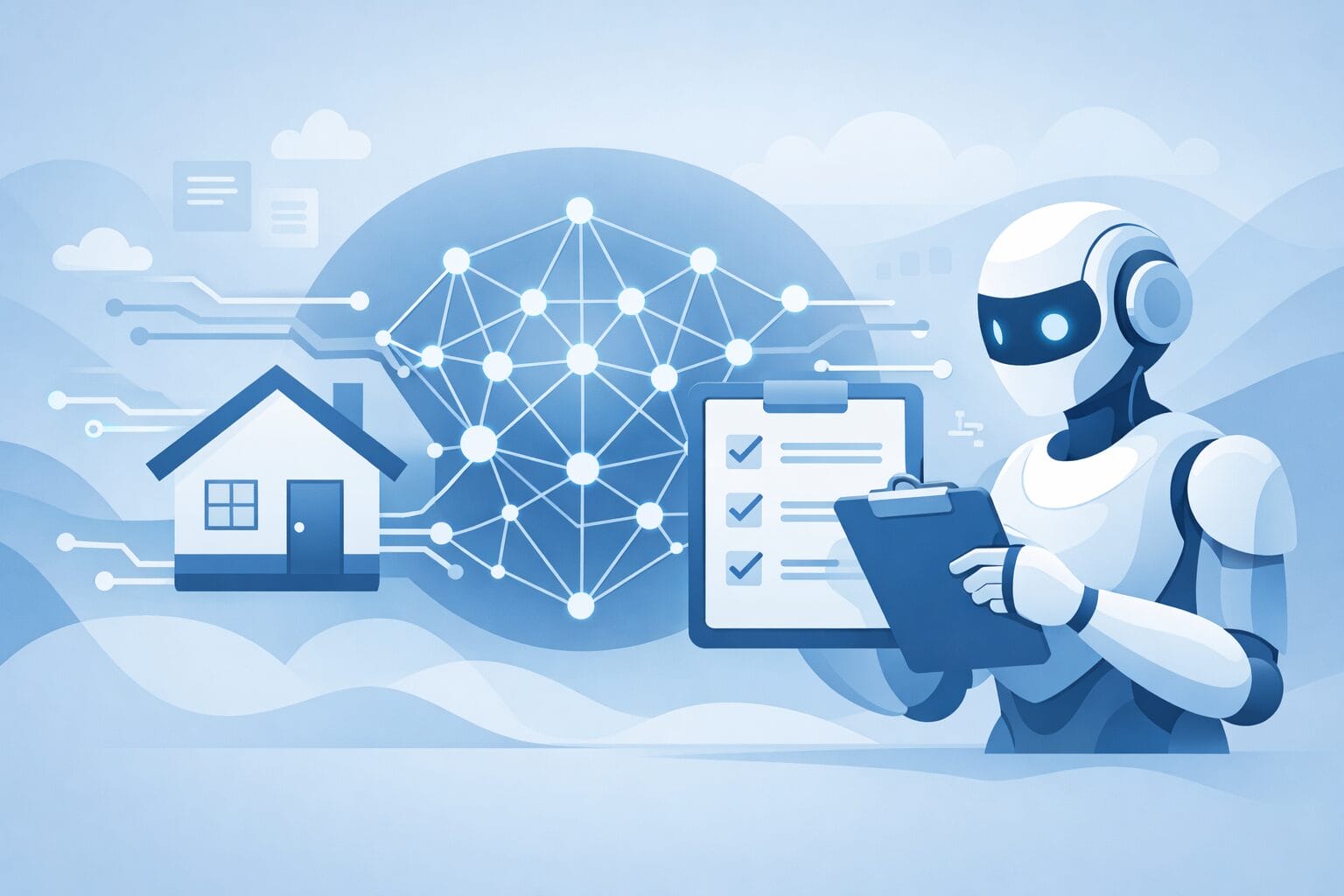 AIによる住宅ローン審査のイメージ