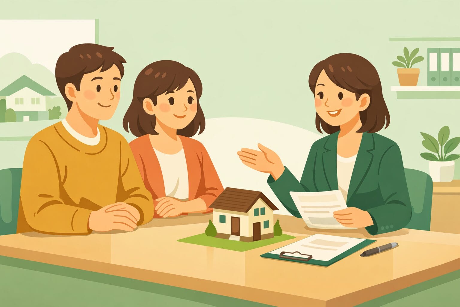 りそな銀行で住宅ローン借り換えの相談をするイメージ