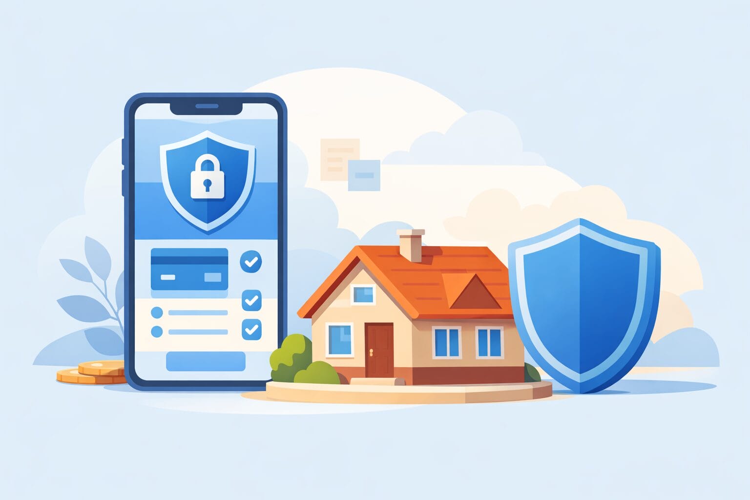 ネット銀行の住宅ローンの安全性を確認するイメージ