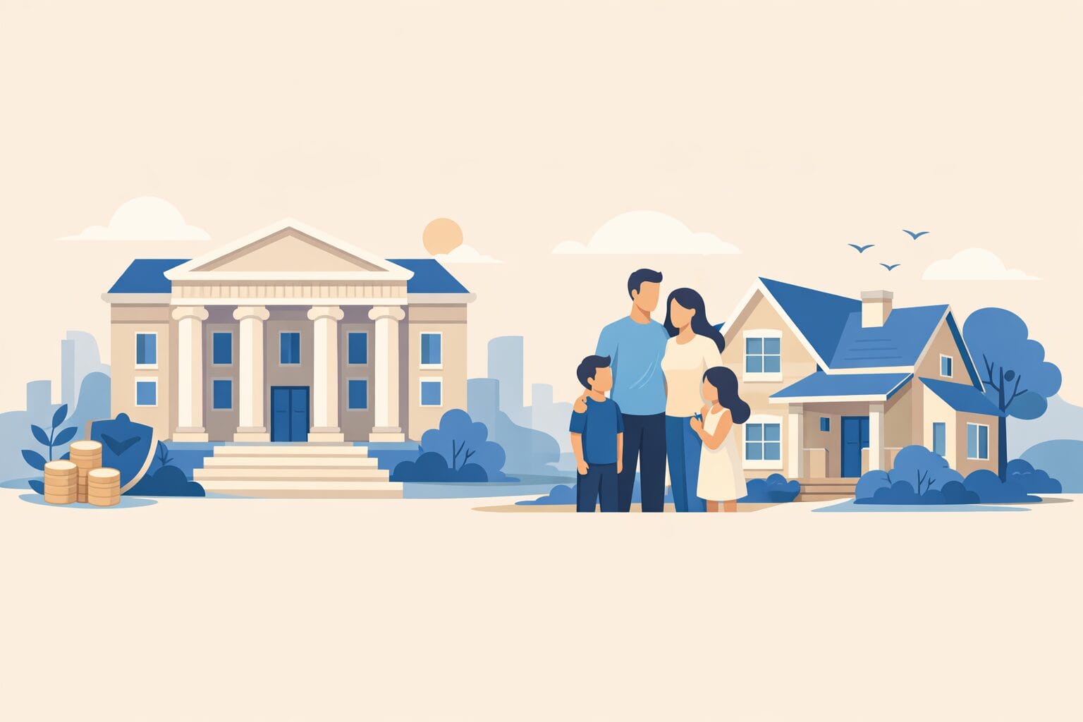 信託銀行の住宅ローンで住まいを検討するイメージ
