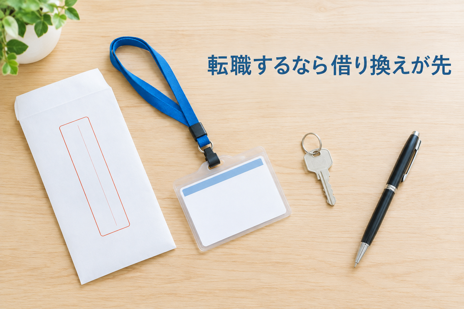 転職と住宅ローンの借り換えを考えるイメージ